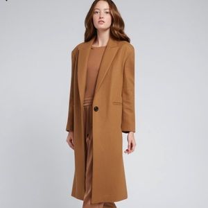 Alice + Olivia Nicola Oversized Camel Coat